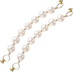 Hemobllo Phone Chain Grip Holder: 2 pcs with Imitation Pearls